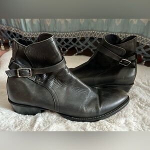 Frye Men’s Austin Jodhpur Dark Gray Leather Ankle Boots size 12